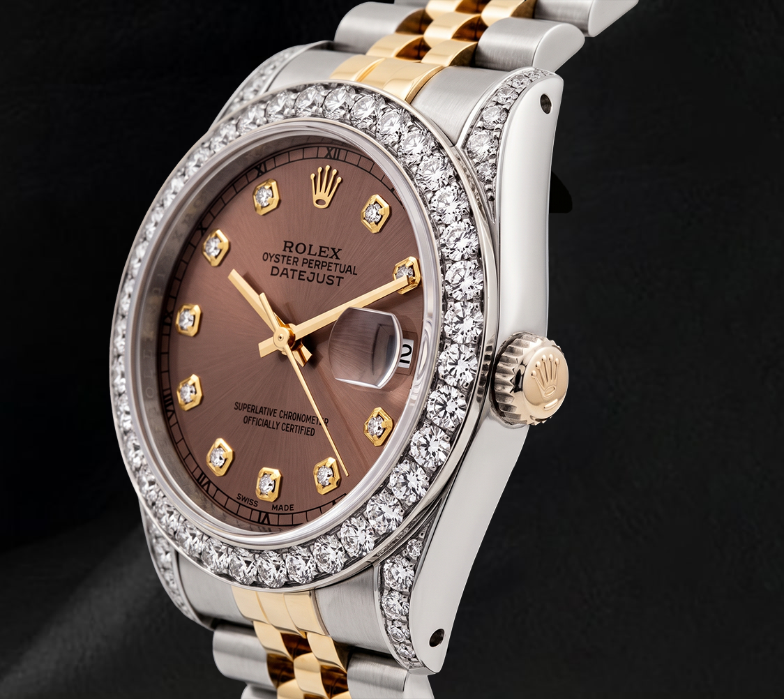 Orologio Rolex Datejust 6917 26 mm Bicolore Quadrante Salmone con Diamanti