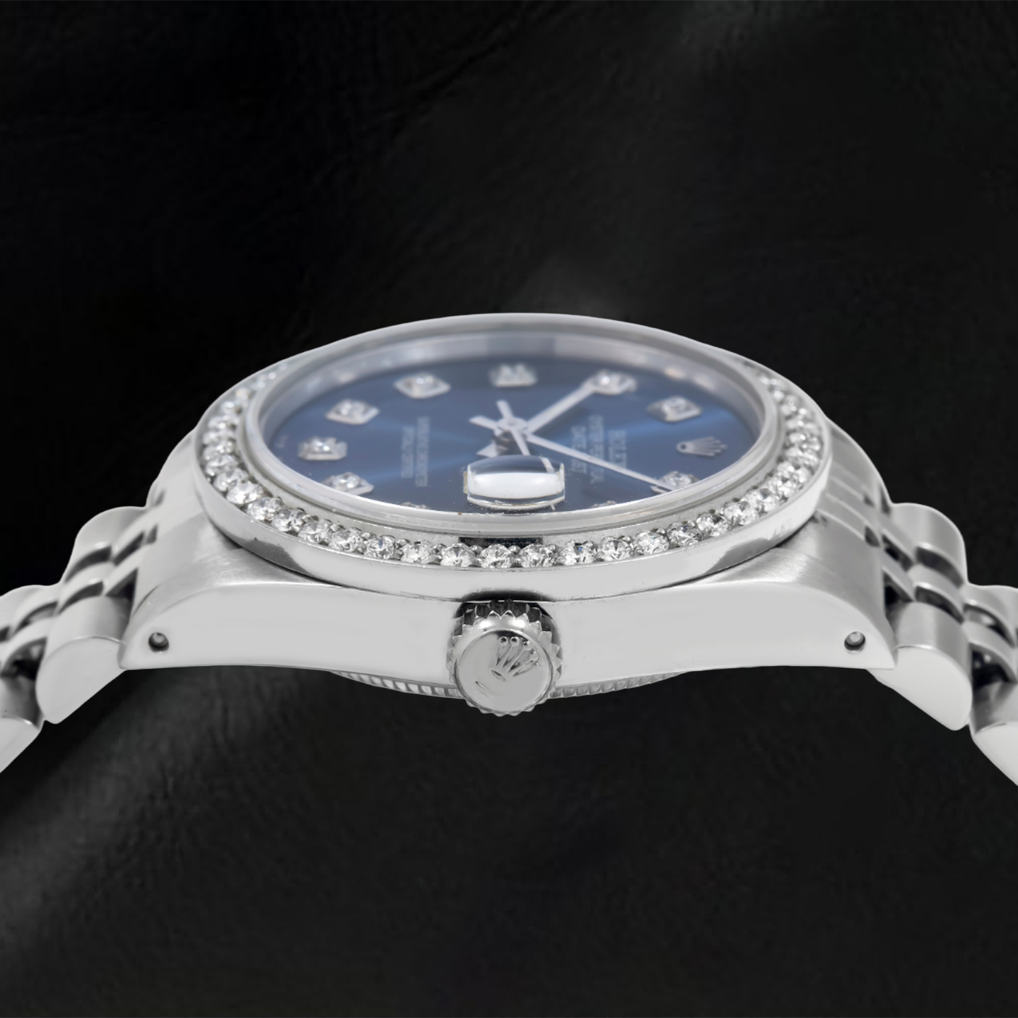 Orologio Rolex Datejust 78274 31 mm Quadrante Blu con Diamanti Bracciale Jubilee in Acciaio Inossidabile