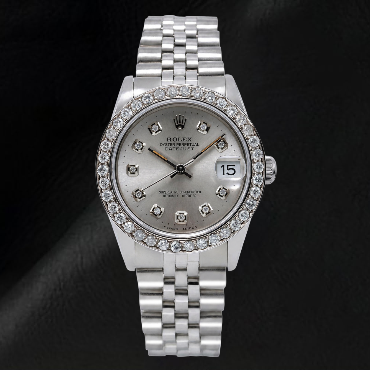 Orologio Rolex Datejust 78274 31mm Quadrante Argento con Diamanti Acciaio Inossidabile Bracciale Jubilee