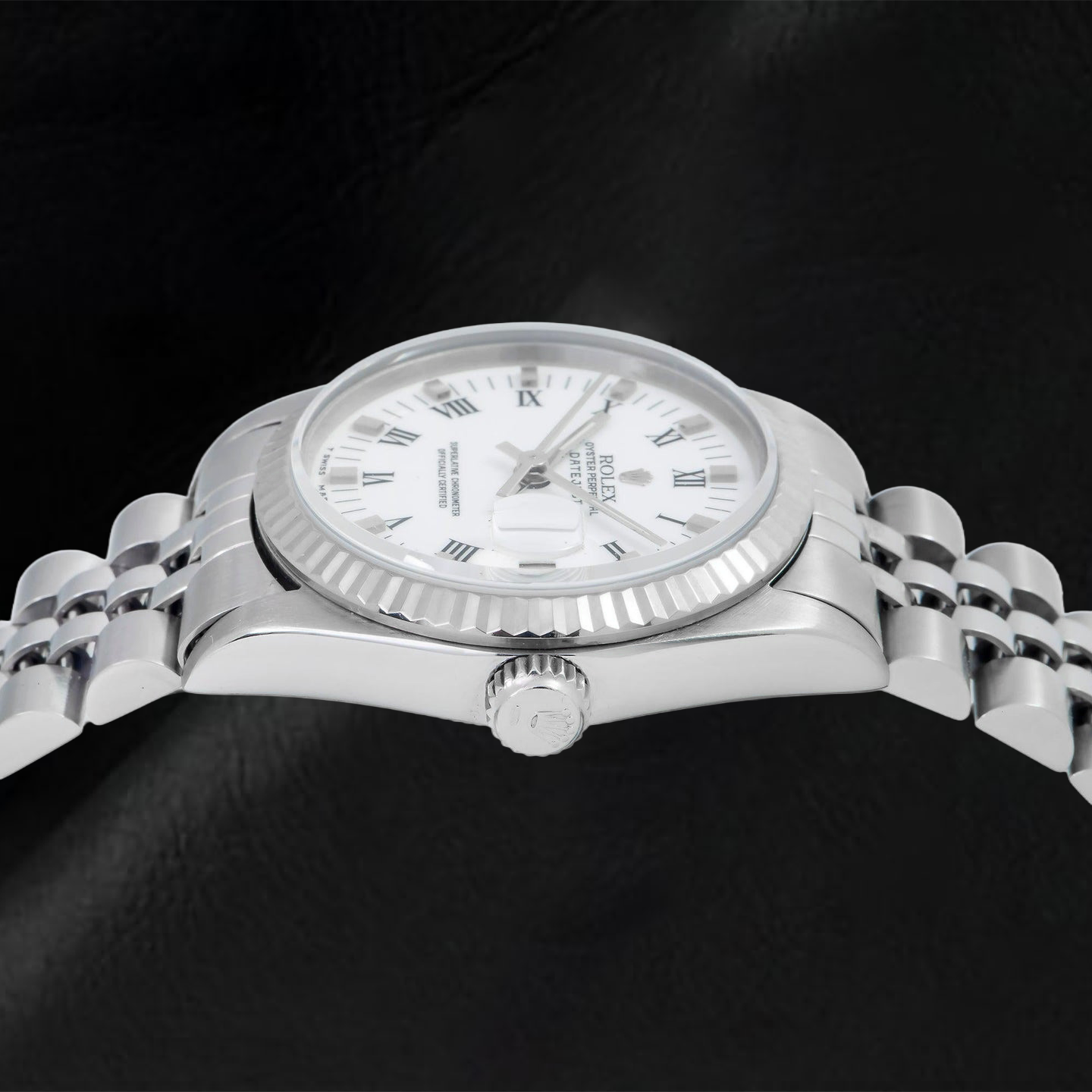 Orologio Rolex Datejust 78274 31 mm Quadrante Bianco con Numeri Romani Lunetta Liscia Acciaio Inossidabile Bracciale Jubilee