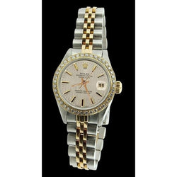 Rolex Datejust Giubileo in acciaio inossidabile e oro Orologio a bastone bianco Datejust