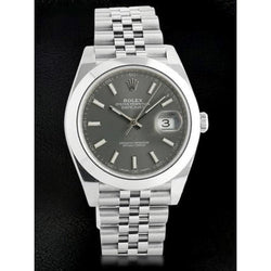 Rolex Datejust Ii quadrante rodiato orologio da uomo bracciale giubileo in acciaio inossidabile