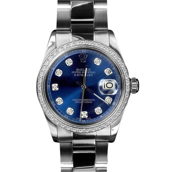 Rolex Datejust Orologio da uomo in acciaio inossidabile 