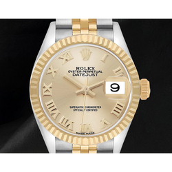 Orologio Rolex Lady-Datejust Bicolore 28 mm con Quadrante con Numeri Romani 279173
