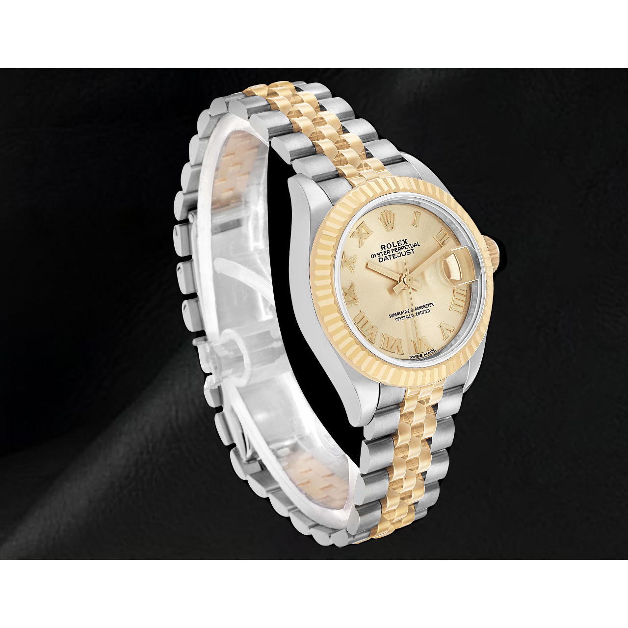 Orologio Rolex Lady-Datejust Bicolore 28 mm con Quadrante con Numeri Romani 279173