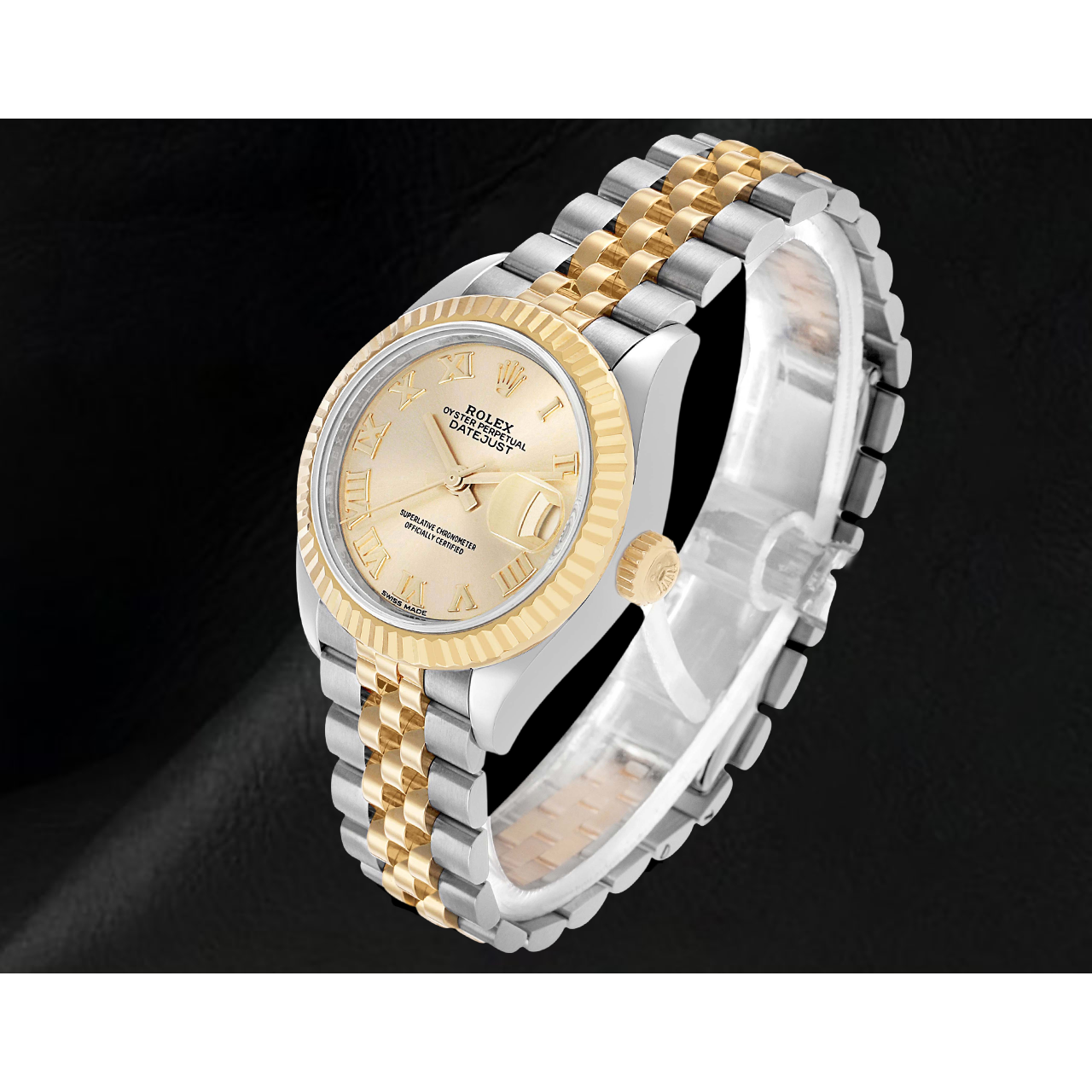 Orologio Rolex Lady-Datejust Bicolore 28 mm con Quadrante con Numeri Romani 279173