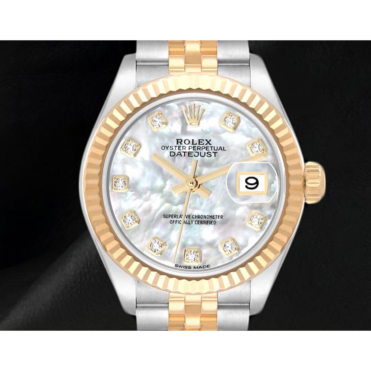 Orologio da Donna Rolex Datejust Bicolore 28 mm Madreperla Diamanti 279173