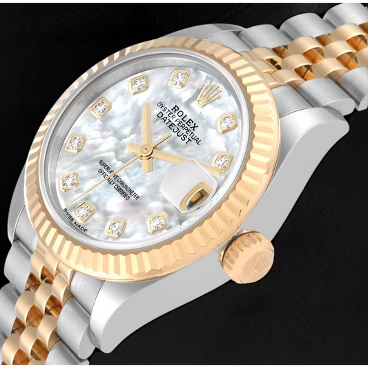 Orologio da Donna Rolex Datejust Bicolore 26 mm Madreperla Diamanti 179173