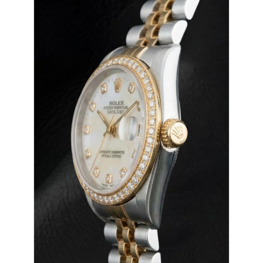 Realizzato a mano Rolex 0,20 carati – vista frontale