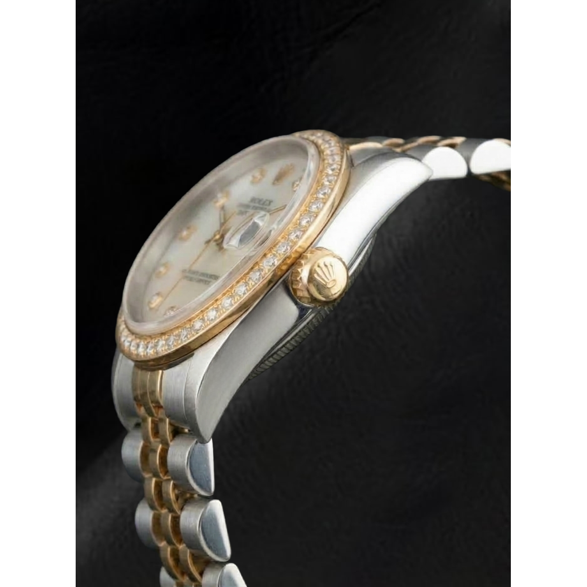 Brillante Rolex – vista laterale