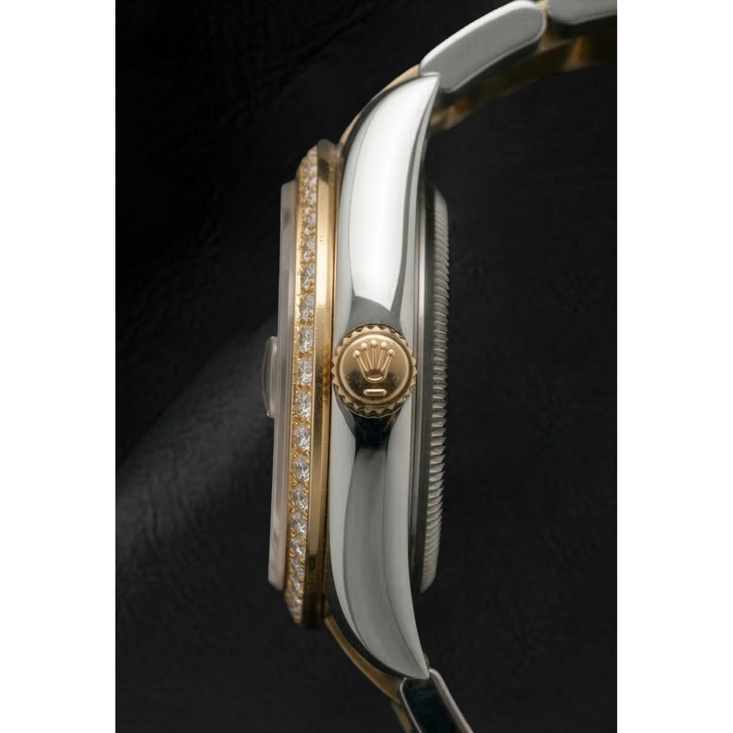 Perla Coltivata Rolex in Two Tone – vista dall'alto