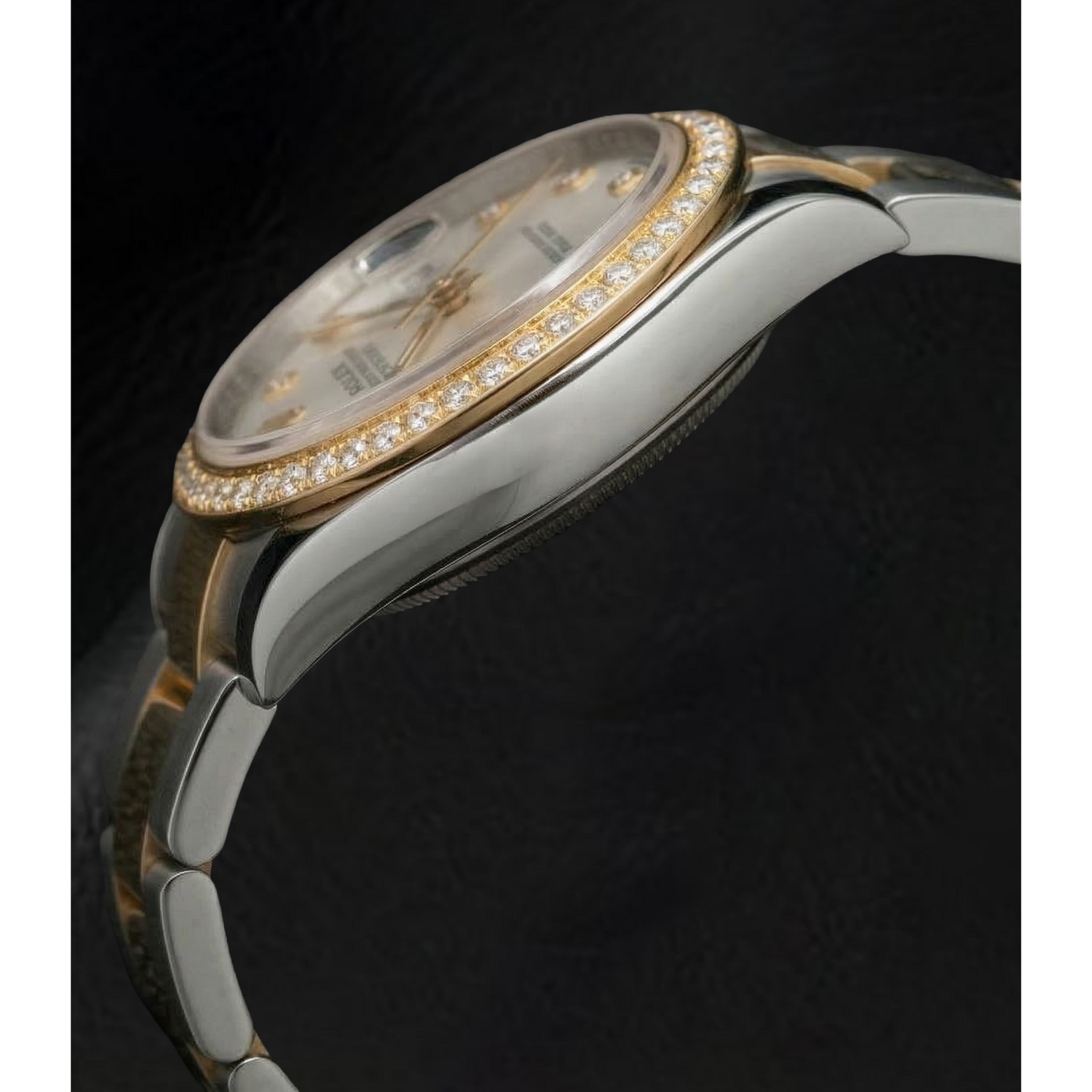 Rolex Two Tone con Perla Coltivata – vista angolare