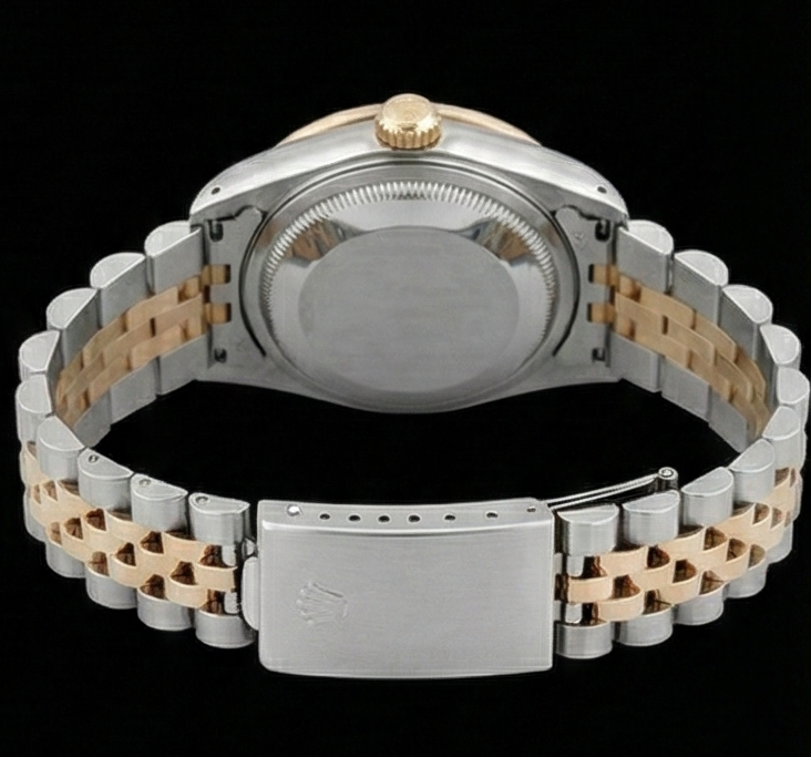 Rolex Datejust arazzo quadrante con diamanti lunetta orologio da donna in acciaio inossidabile e oro