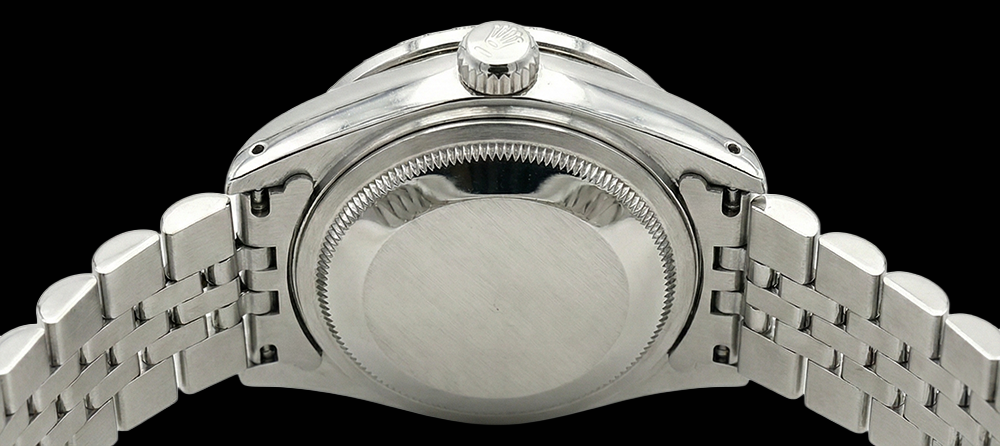 Rolex Datejust bastone nero Quadrante orologio da donna Bracciale giubileo in acciaio inossidabile