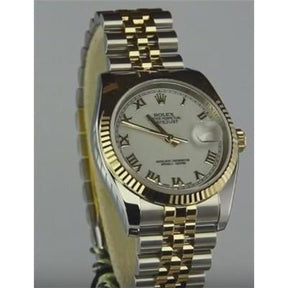 Rolex Datejust bracciale jubilee di medie dimensioni in acciaio inossidabile