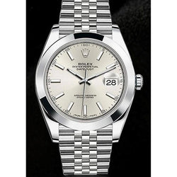 Rolex Datejust due orologi da uomo da 41 mm, quadrante argentato, bracciale giubileo in acciaio inossidabile