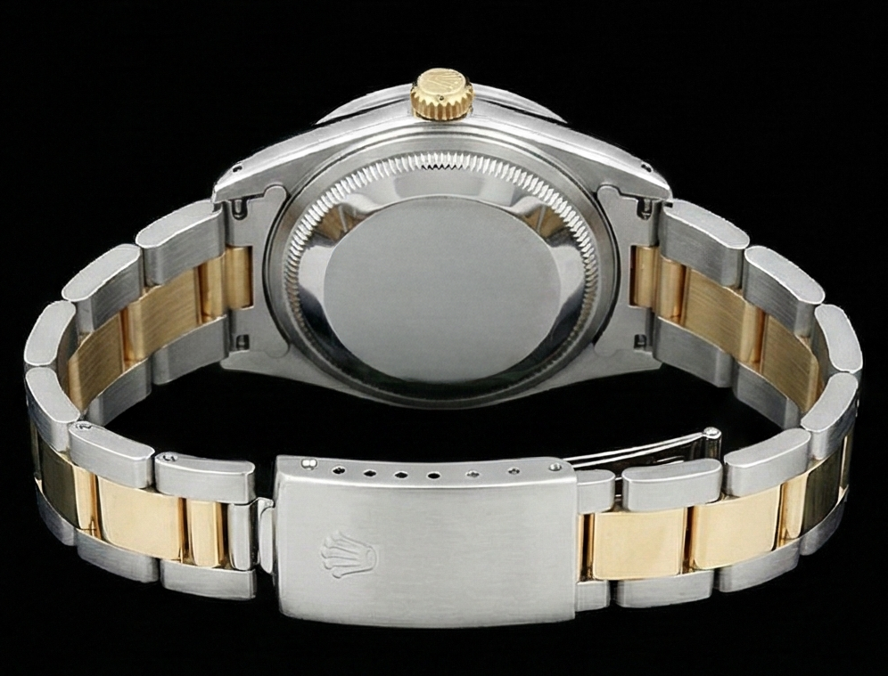 Rolex Datejust orologio da donna bicolore con lunetta in diamanti