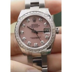 Rolex Datejust orologio rosa madreperla quadrante