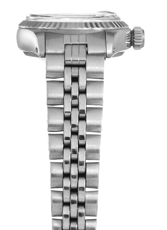 Rolex Datejust quadrante bianco romano orologio da donna con lunetta scanalata in acciaio inossidabile Giubileo