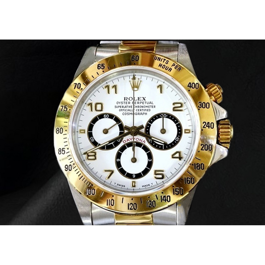 Orologio Rolex Daytona Cosmograph in Acciaio Inossidabile e Oro Giallo con Quadrante con Numeri Arabi