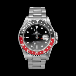 Orologio Rolex GMT-Master II 16710 40 mm in Acciaio Inossidabile con Quadrante Nero Luminescente