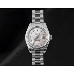 Rolex Datejust da donna 26 mm Quadrante in madreperla Anno 2002 Bracciale President Orologio in oro 18 carati