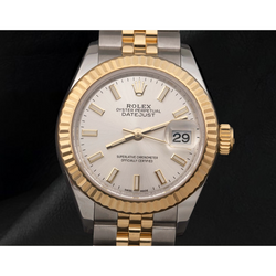 Orologio Rolex Lady-Datejust 279173 con Lunetta Zigrinata Bicolore Jubilee 28 mm