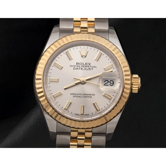Orologio Rolex Lady-Datejust 179173 con Lunetta Zigrinata Bicolore Jubilee 26 mm