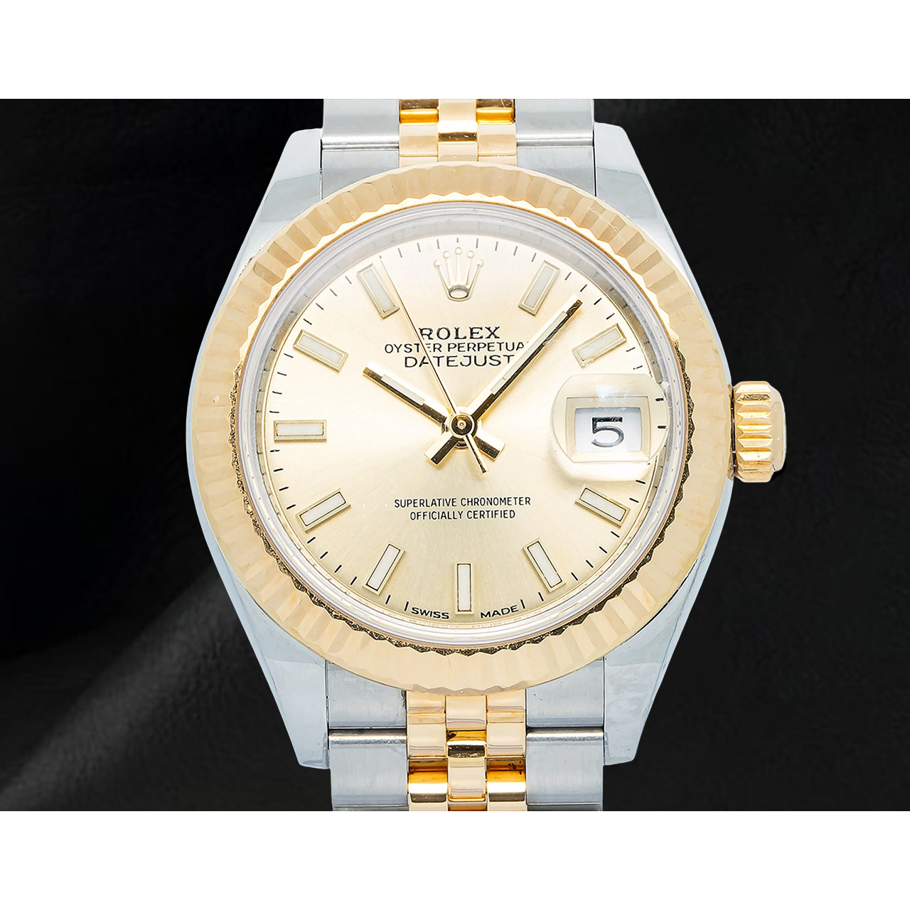 Rolex Lady-Datejust 28 mm 279173 Quadrante Champagne Luminescente