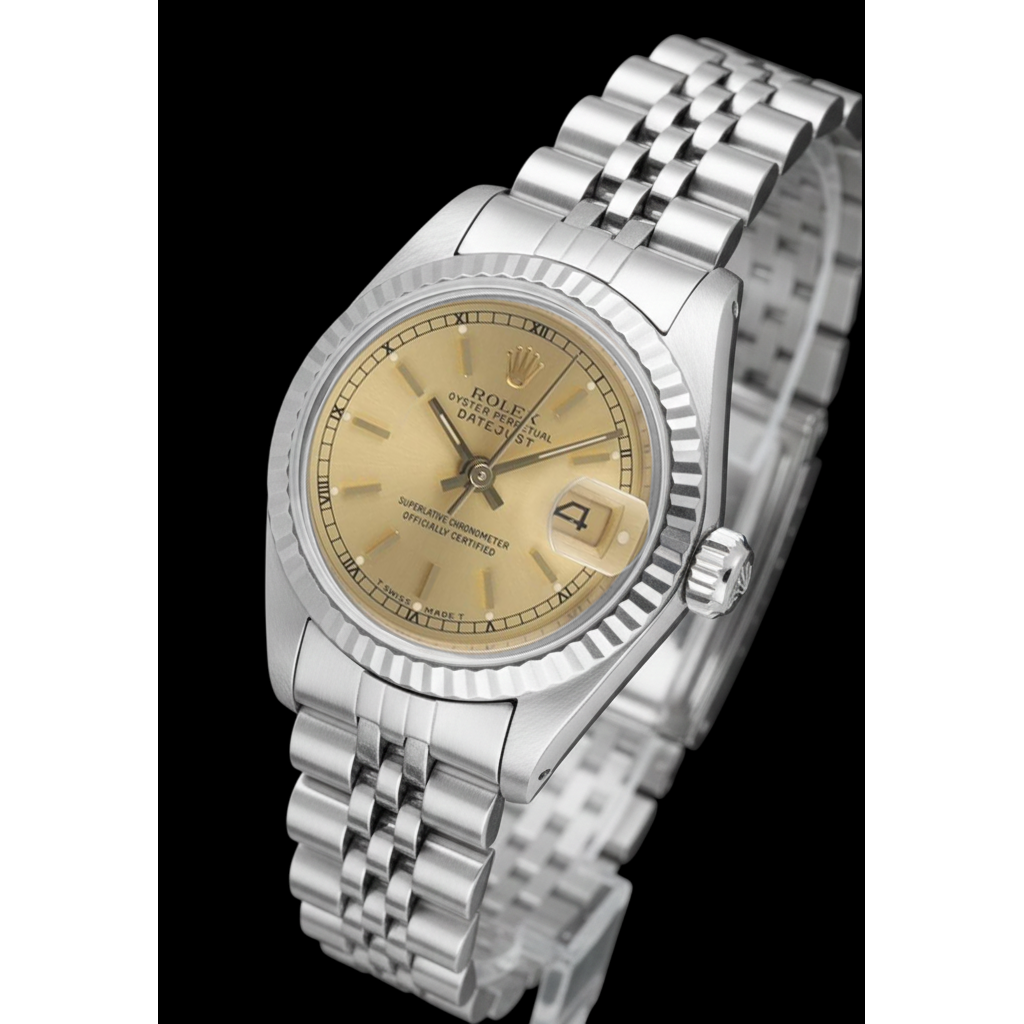 Gemma Rolex in Stainless Steel – vista laterale