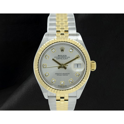 Rolex Lady Datejust 28mm 279173 Orologio con Quadrante con Diamanti Argento Bicolore