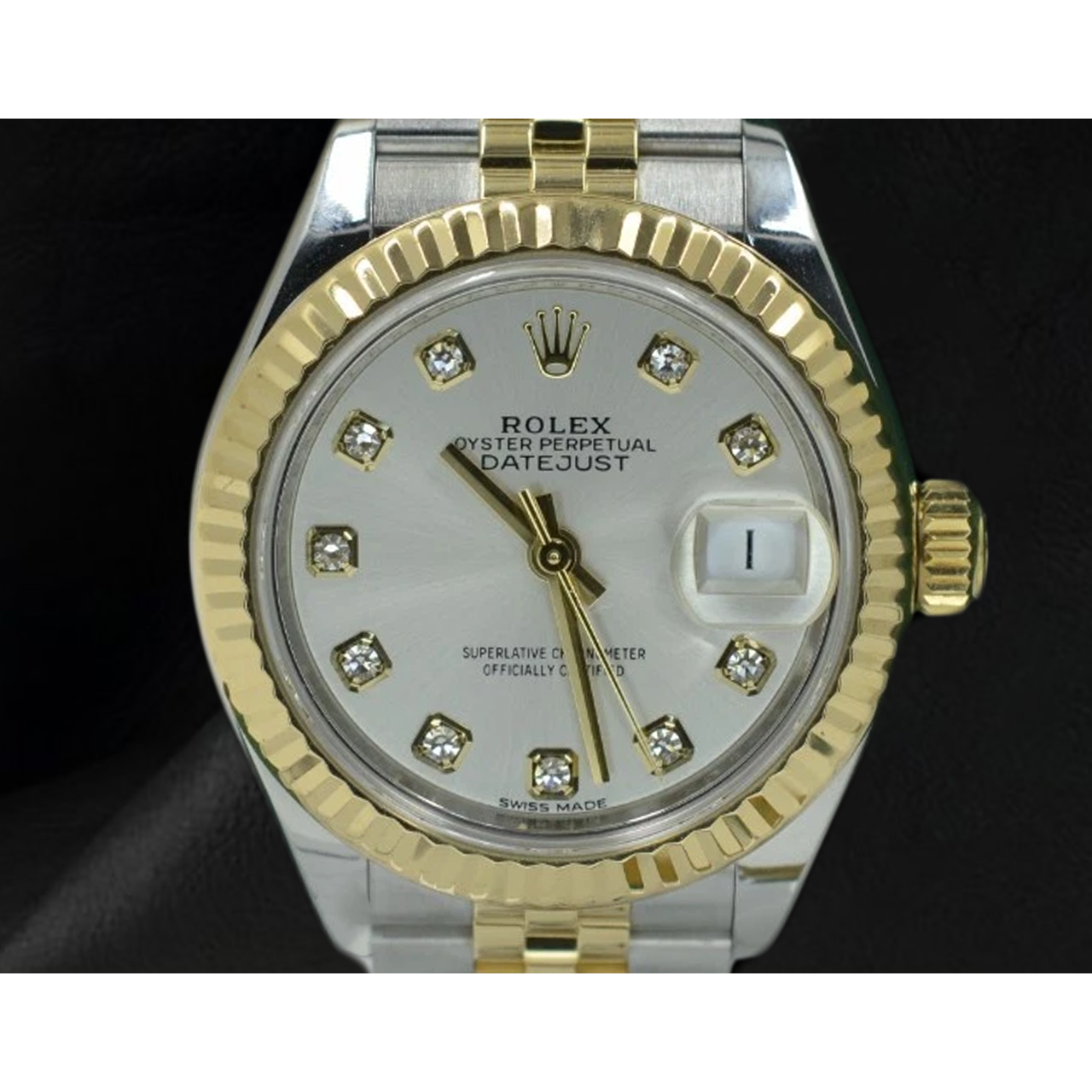 Rolex Lady Datejust 28mm 279173 Orologio con Quadrante con Diamanti Argento Bicolore