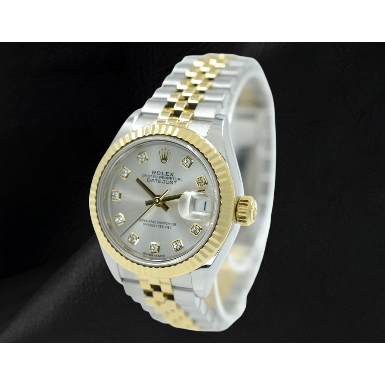 Rolex Lady Datejust 28mm 279173 Orologio con Quadrante con Diamanti Argento Bicolore