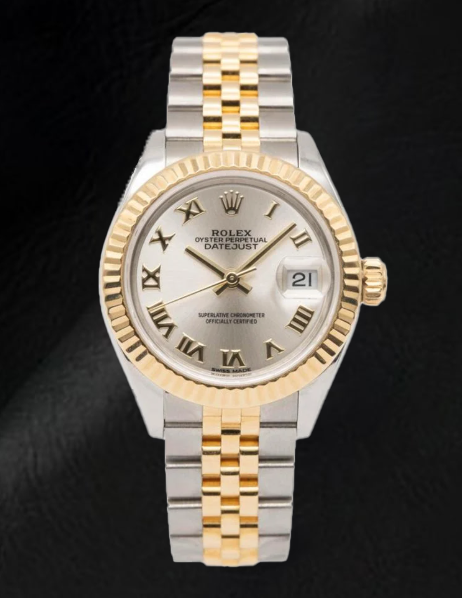 Rolex Lady Datejust 28mm 279173 Orologio Bicolore Quadrante Argento con Numeri Romani