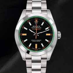 Orologio Rolex Milgauss 40mm 116400V Quadrante Nero Acciaio Inossidabile