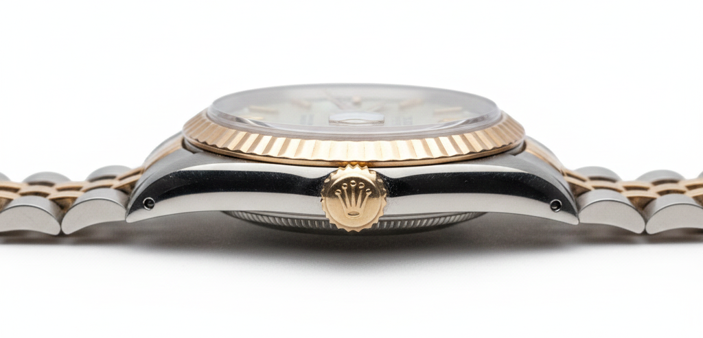 Rolex Orologio da donna in oro giallo con quadrante bianco, molto raffinato, Jubilee