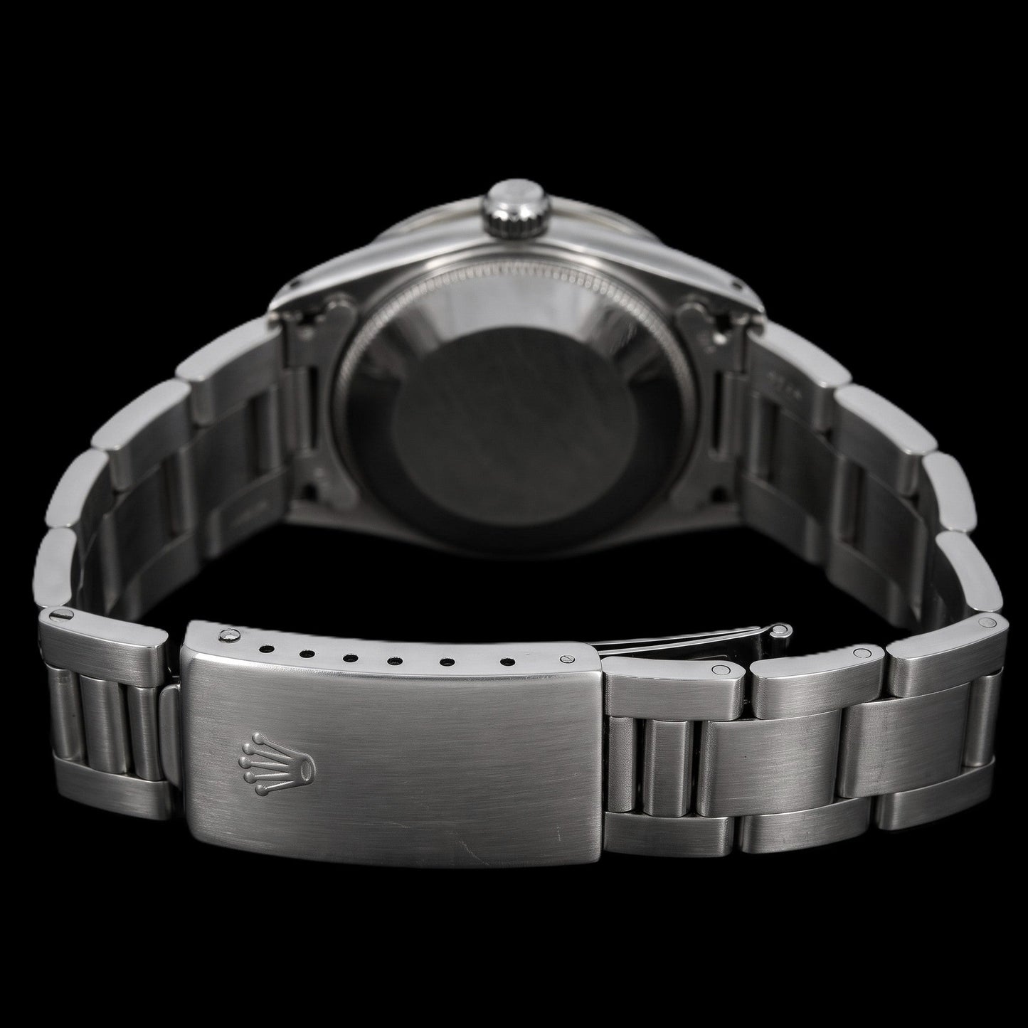Rolex Oyster Perpetual 67480 31 mm Quadrante con Diamanti in Madreperla Blu Acciaio Inossidabile