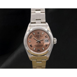 Orologio Rolex Oyster Perpetual da donna 26 mm anno 2002 quadrante rosa con numeri arabi