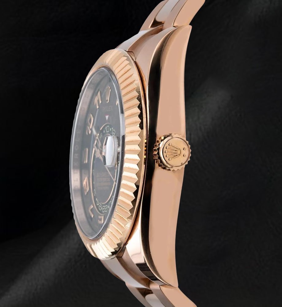 Orologio Rolex Sky-Dweller 326935 42 mm in Oro Rosa con Quadrante Cioccolato e Numeri Arabi