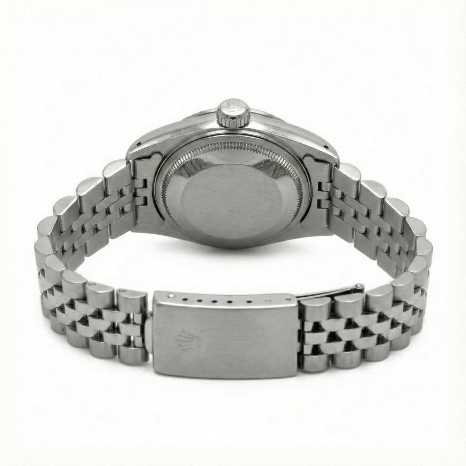 Rolex datejust madreperla bianco quadrante romano lunetta con diamanti bracciale giubileo in acciaio inossidabile impostazione rapida