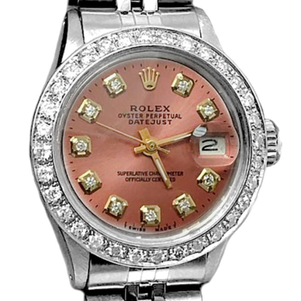 Rolex diamante quadrante lunetta giubileo acciaio inossidabile bracciale Datejust orologio da donna