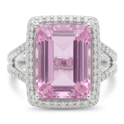 Rosa Kunzite Pietra Anello