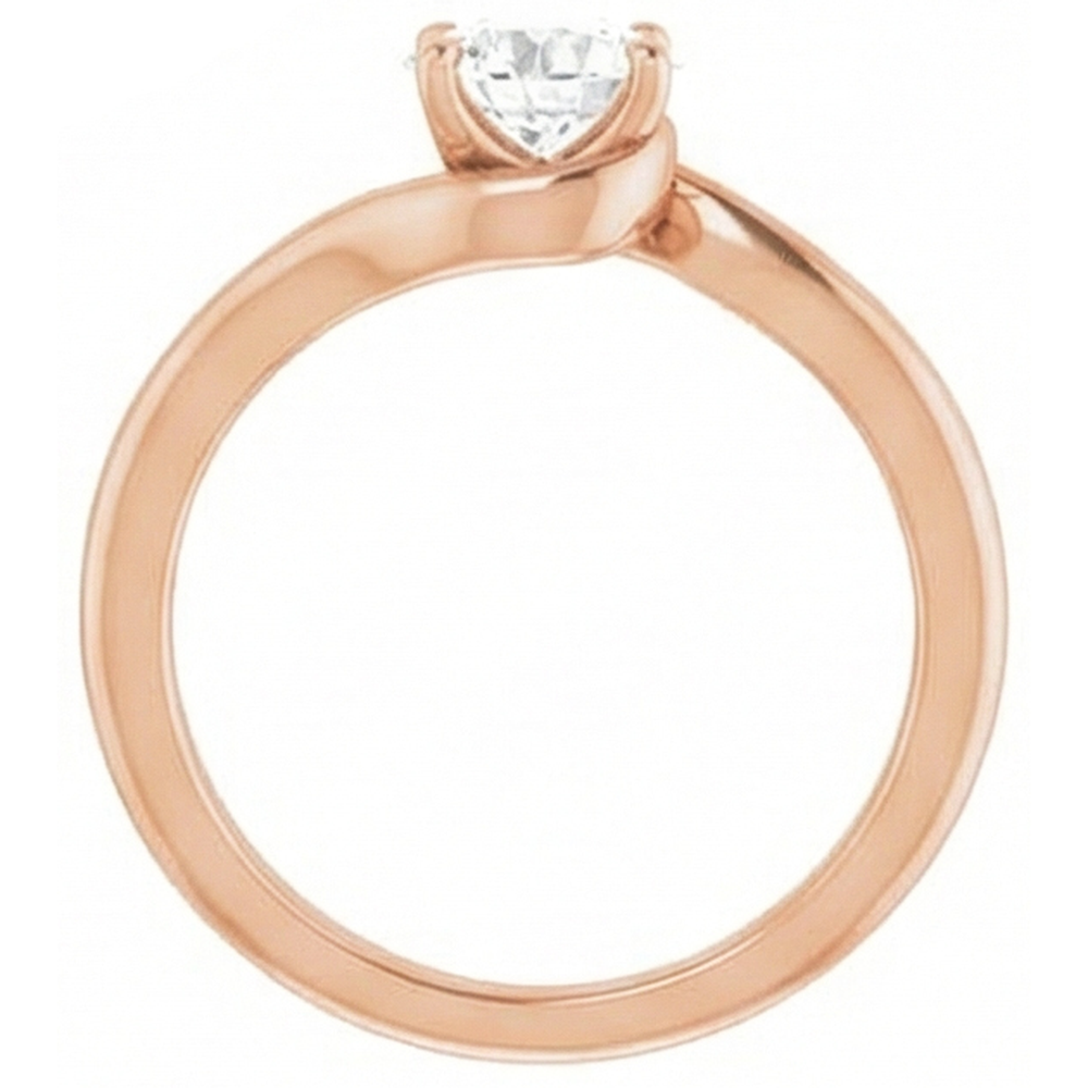 Diamante Fine Anello Solitario – vista laterale