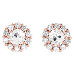 Diamante Cuscino Antico Orecchini Pendenti 1,5 carati in Oro