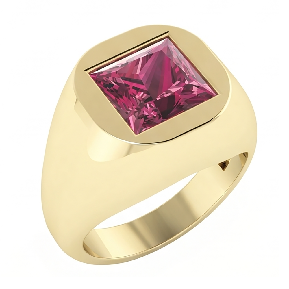 Rosso Rubino Anello Con Sigillo