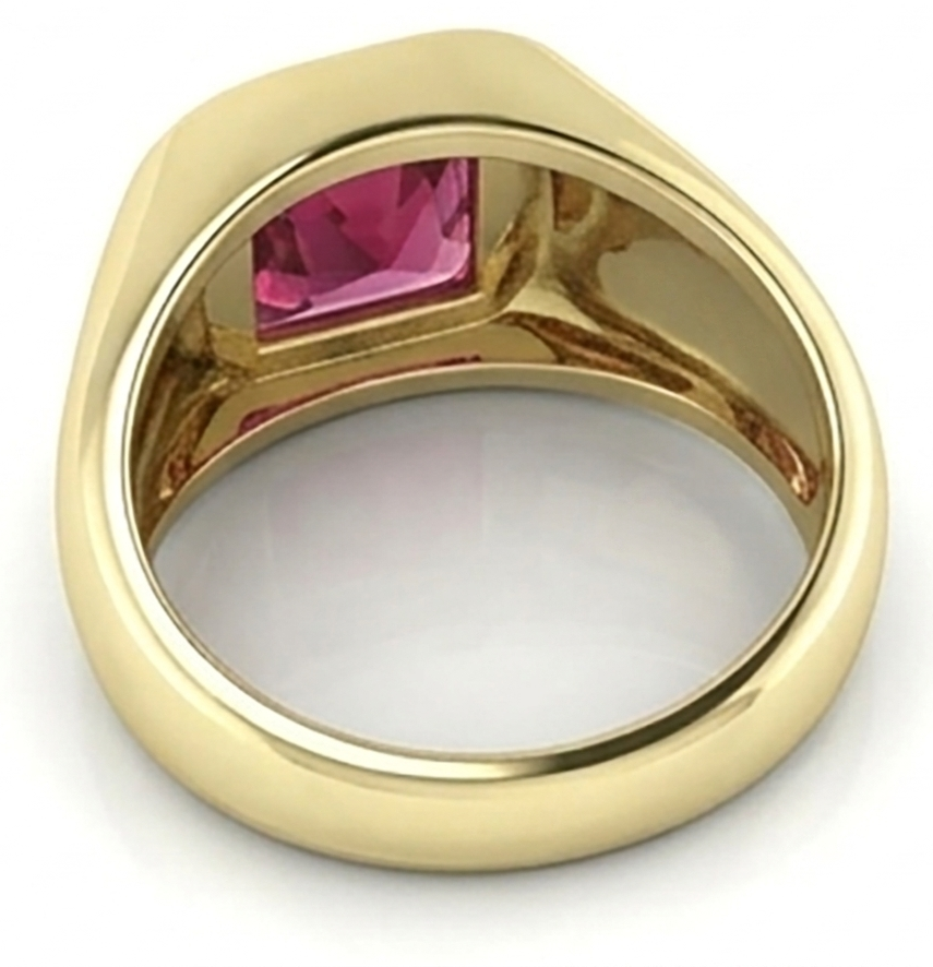 Rosso Rubino Anello Con Sigillo