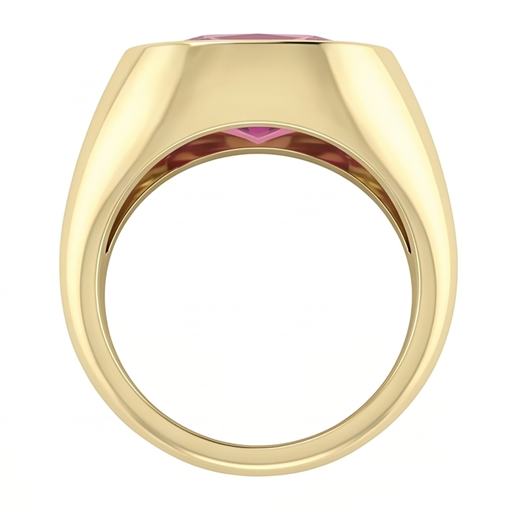 Rosso Rubino Anello Con Sigillo
