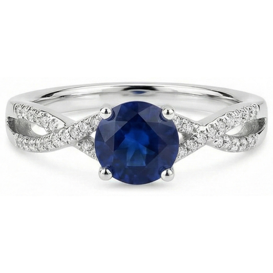 vero round diamante 0.70carati anello vista frontale
