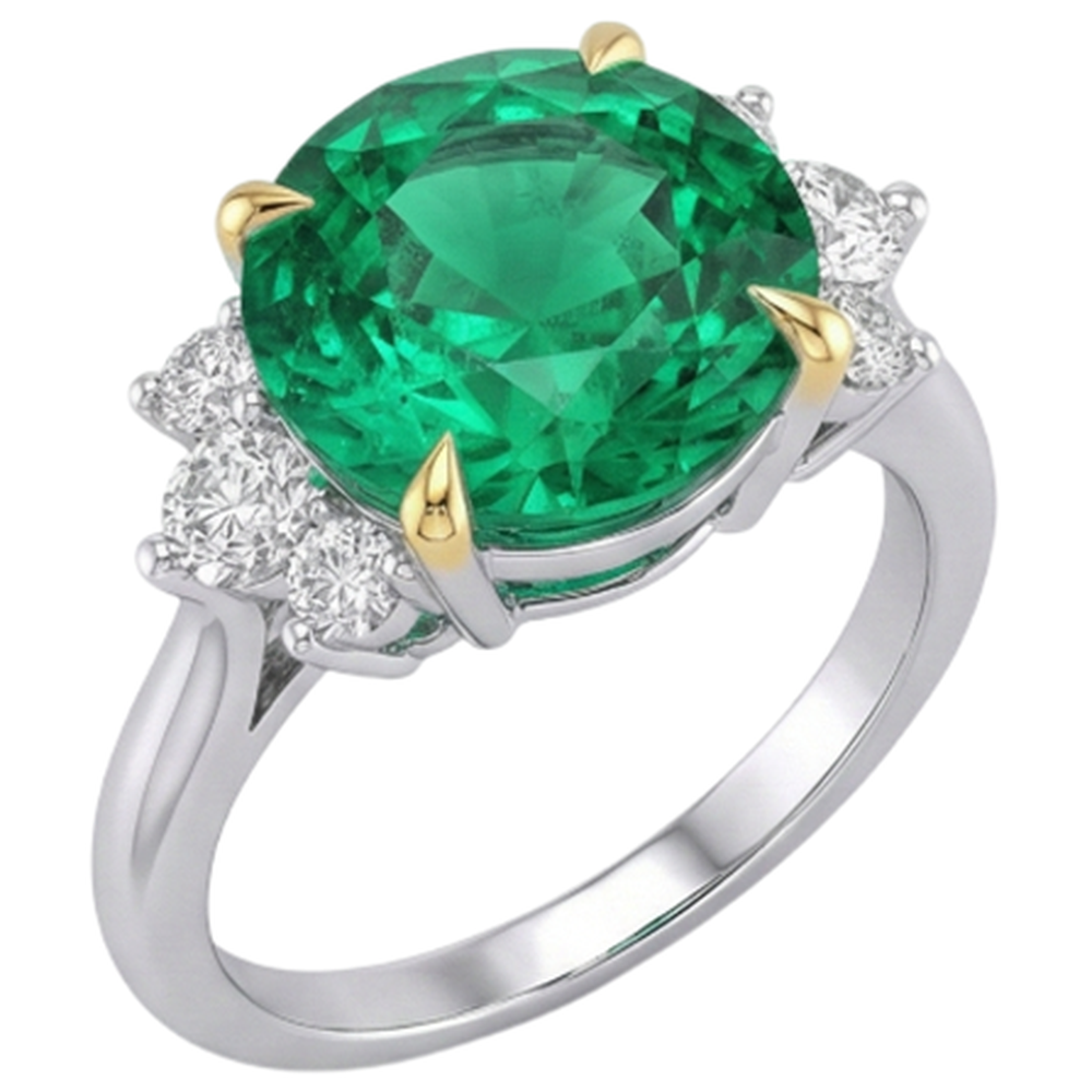 Su misura Anello con Pietra Preziosa 4 carati – vista laterale