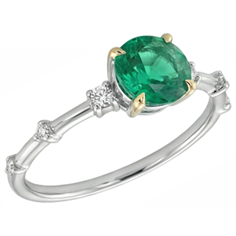 Brillante Anello con Gemma 2 carati – vista laterale